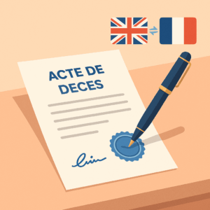 Traduction Acte de Décès