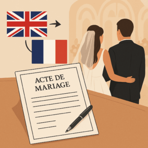 Traduction Acte de Mariage