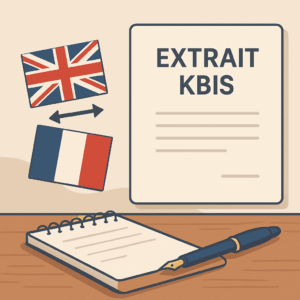 Traduction Extrait Kbis