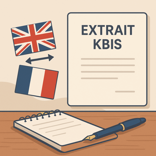 Traduction Extrait Kbis