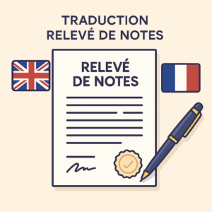 Traduction Relevé de Notes