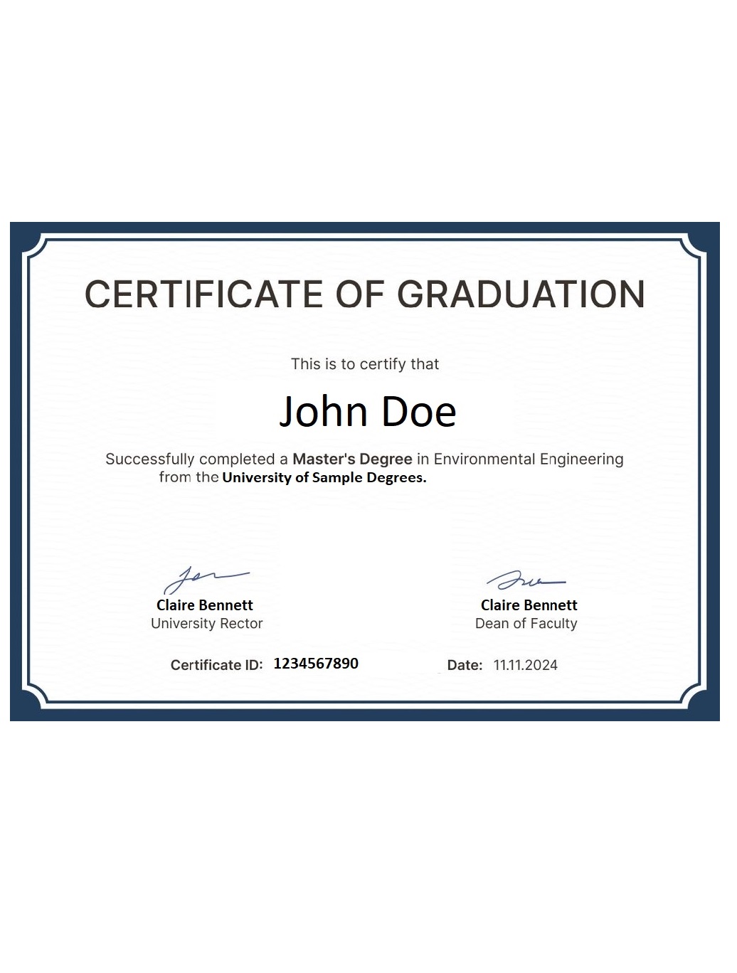 Degrees and Diplomas